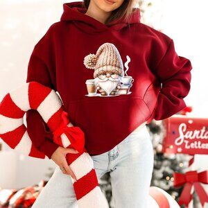 Nati Hoodie – Lara Fashion -SIZE M - BURGUNDY